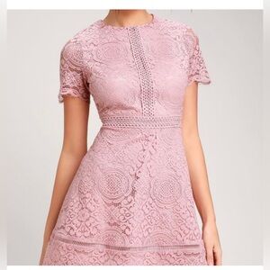 BB Dakota pink lace dress size 2